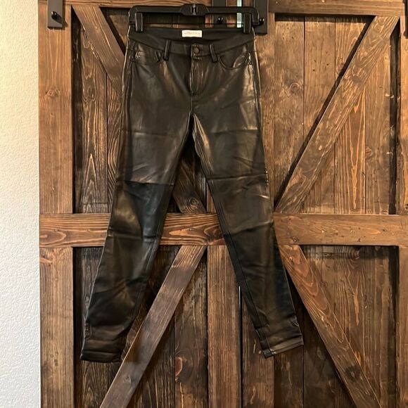 Zara faux leather black pants XS - Picture 1 of 9